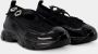 Simone Rocha Criss Cross Tracker Sneakers Zwart Black Dames - Thumbnail 2