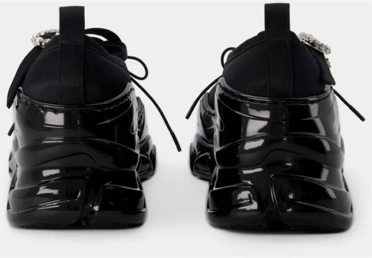 Simone Rocha Criss Cross Tracker Sneakers Zwart Black Dames
