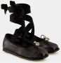 Simone Rocha Loafers Heart Toe Ballerinas Leather Black in zwart - Thumbnail 3