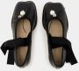 Simone Rocha Zwarte Leren Heart Toe Ballerina Black Dames - Thumbnail 4