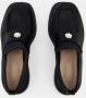 Simone Rocha Zwarte Leren Heart Toe Loafers Black Dames - Thumbnail 5