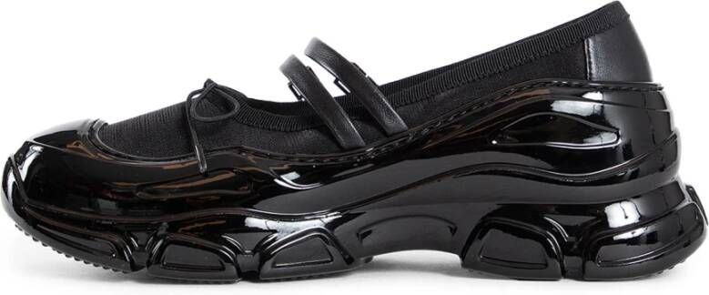Simone Rocha Zwarte Mesh Tracker Ballerina Schoenen
