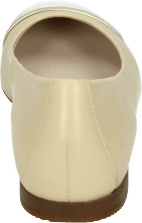Sioux Beige Ballerina met Uitneembaar Voetbed