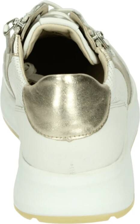 Sioux Sportieve Lage Damesschoenen Wit Patroon