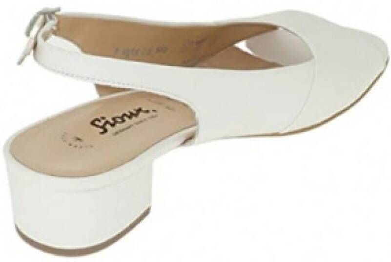 Sioux Witte Strappy Sandalen voor Dames