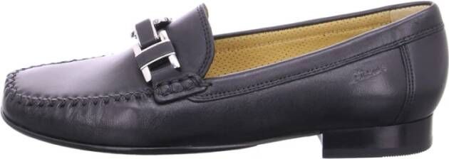 Sioux Zwarte Mocassin Pantoffel