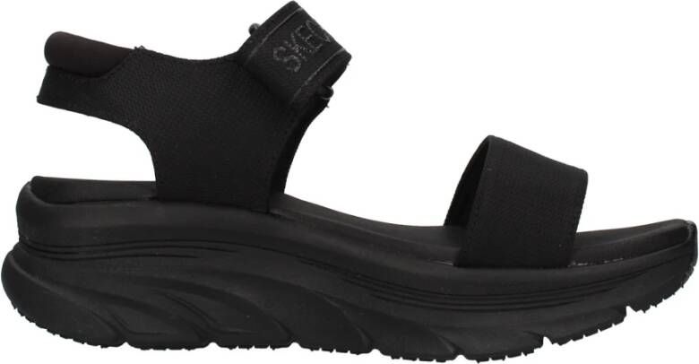 Skechers 119226 met wigsandalen Zwart Dames