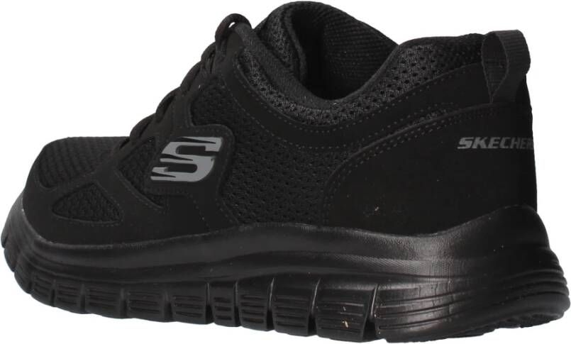 Skechers Ademende Sportieve Sneakers Black Heren