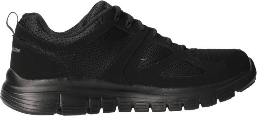 Skechers Ademende Sportieve Sneakers Black Heren