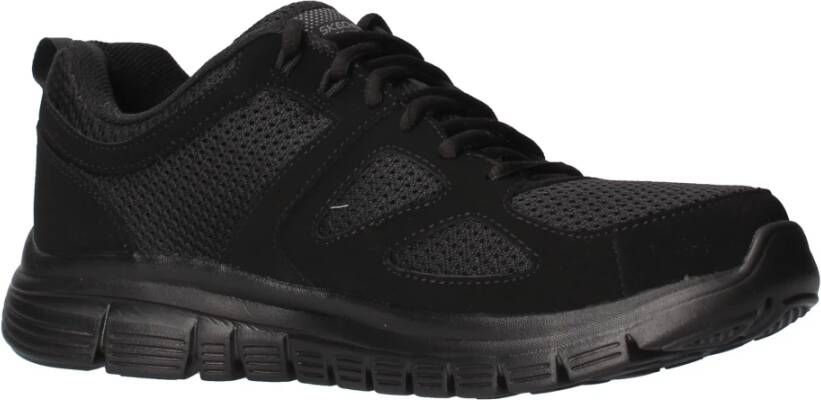 Skechers Ademende Sportieve Sneakers Black Heren