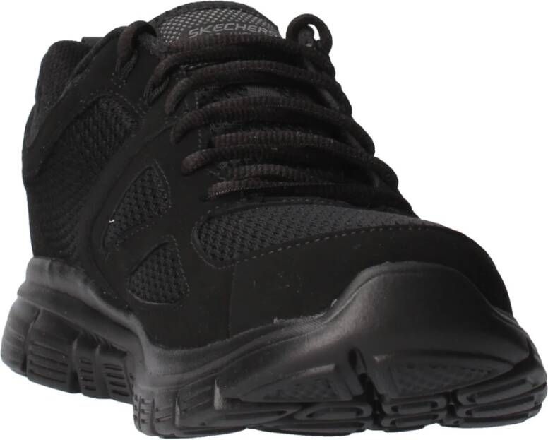 Skechers Ademende Sportieve Sneakers Black Heren