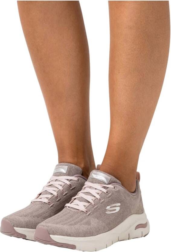 Skechers Arch Fit Comfy Wav Sneakers Beige Dames