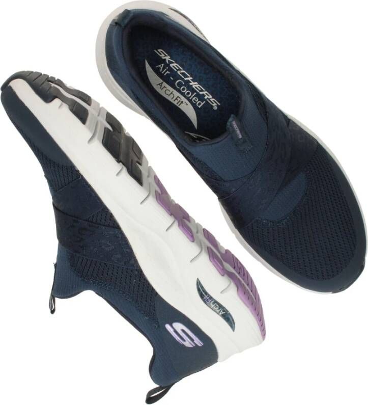 Skechers Arch Fit Modern Rhythm instapper Blauw Dames