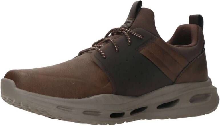 Skechers Arch Fit Orvan sneaker Bruin Heren