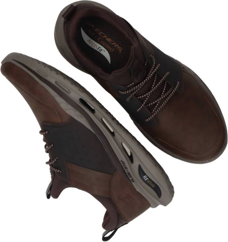 Skechers Arch Fit Orvan Sneaker Bruin Heren
