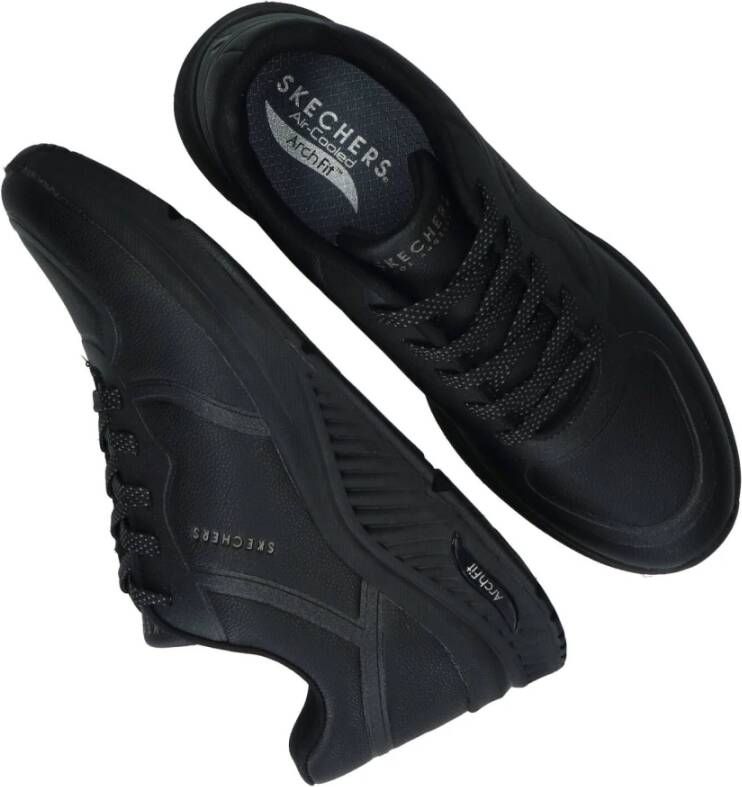 Skechers Comfortabele zwarte sneakers voor vrouwen Zwart Dames