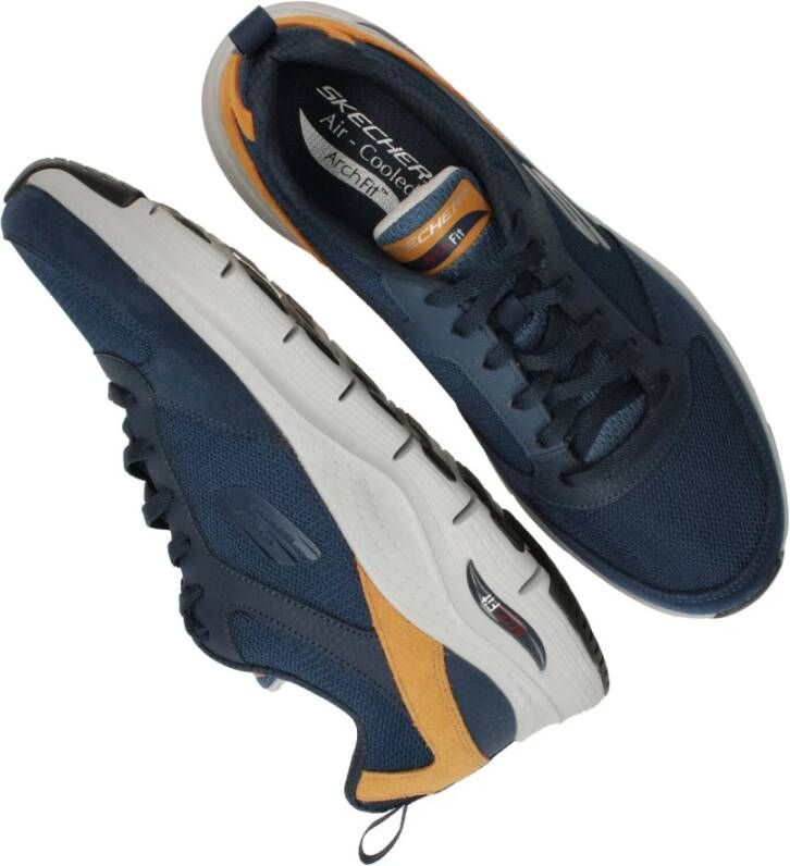 Skechers Arch Fit Servitica sneaker Blauw Heren