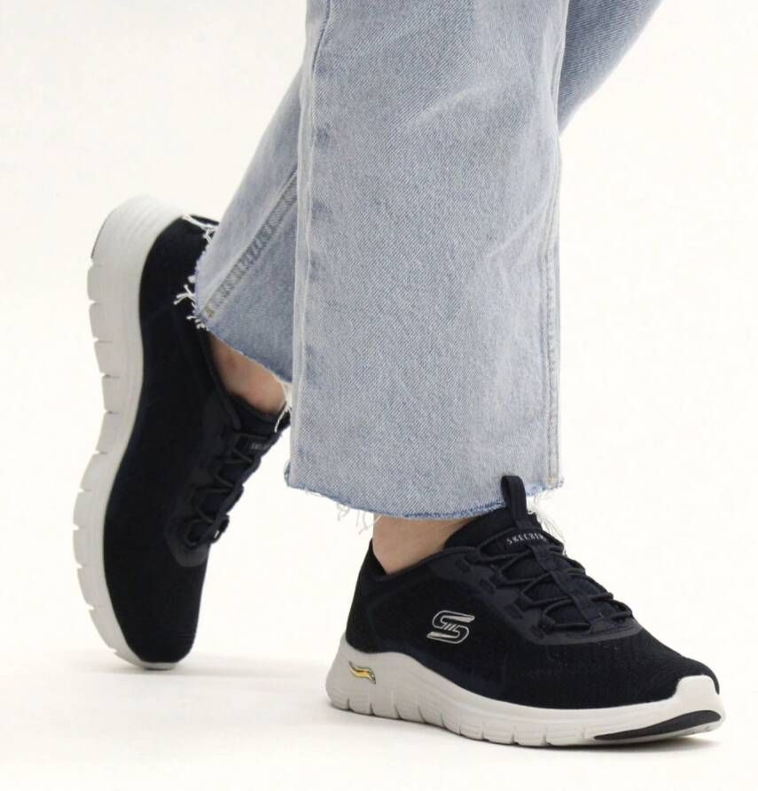 skechers arch fit blauw dames