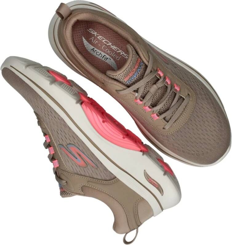 Skechers Beige Arch Fit 2.0 Vegan Sneaker Beige Dames