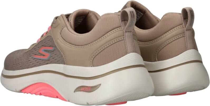 Skechers Beige Arch Fit 2.0 Vegan Sneaker Beige Heren