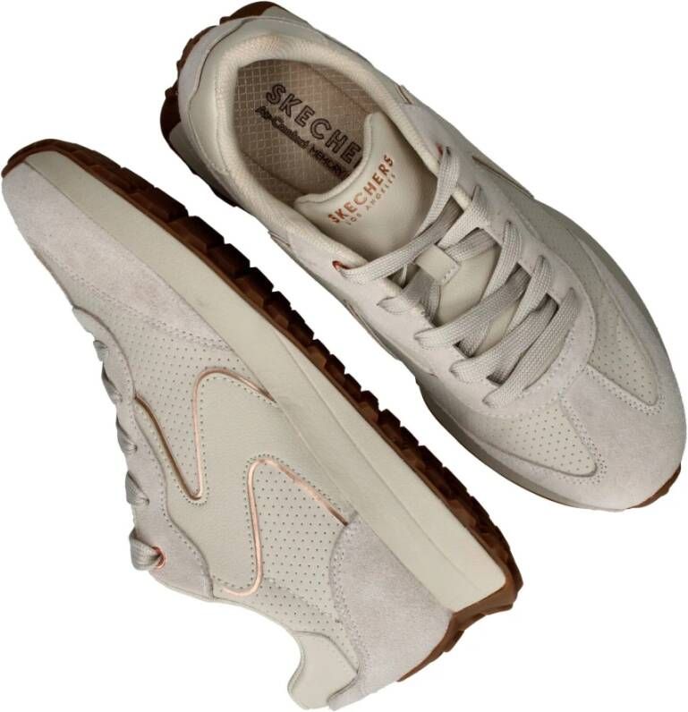 Skechers Beige Memory Foam Sneaker voor dames Beige Dames