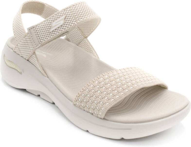 Skechers Beige Sandalen voor de Zomer Beige Dames