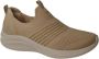 Skechers Beige Slip-On Stretch Fit Sneakers Beige Dames - Thumbnail 3