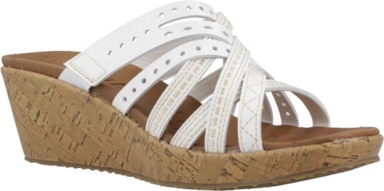 Skechers Hot Spring Wedges White Dames