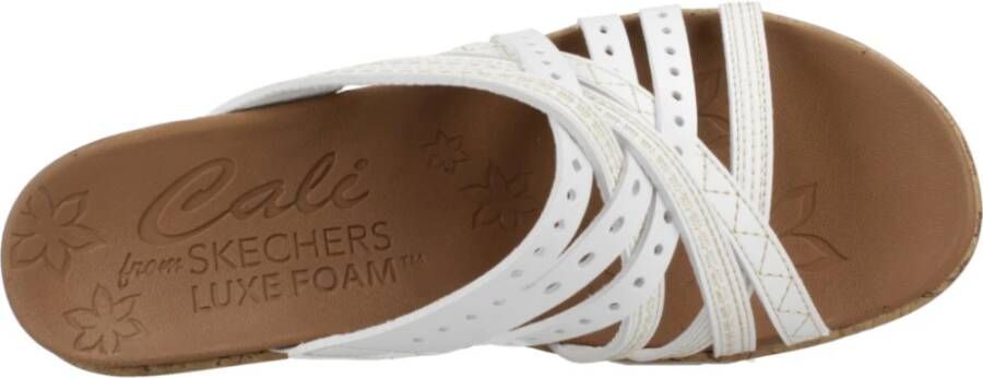 Skechers Hot Spring Wedges White Dames