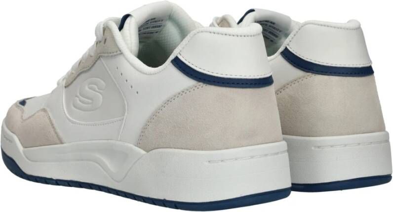 Skechers Blauw Accent Lage Lifestyle Sneaker Multicolor Heren