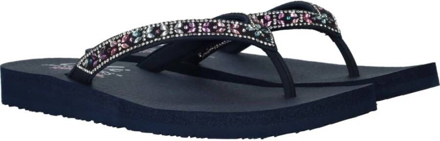 Skechers Blauwe Butterfly Garden Vegan Slippers Multicolor Dames