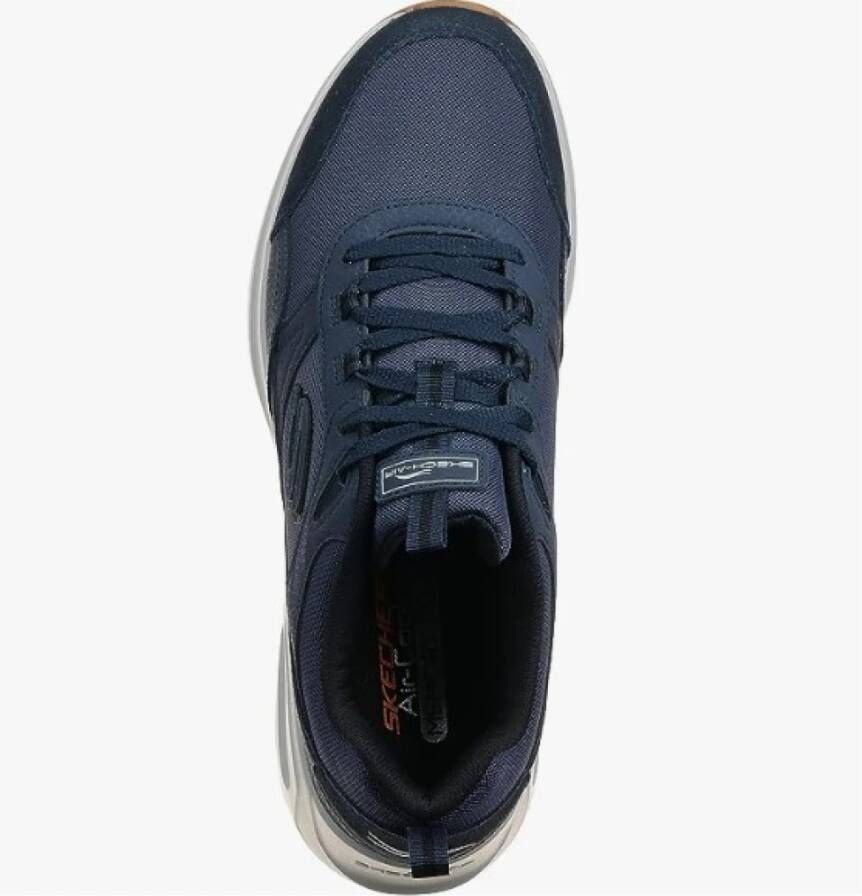 Skechers Blauwe Sneakers voor Heren Blauw Heren