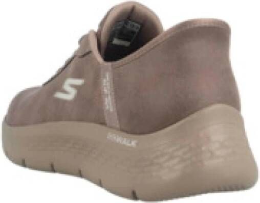 Skechers Bruine damessneaker comfortabel en stijlvol