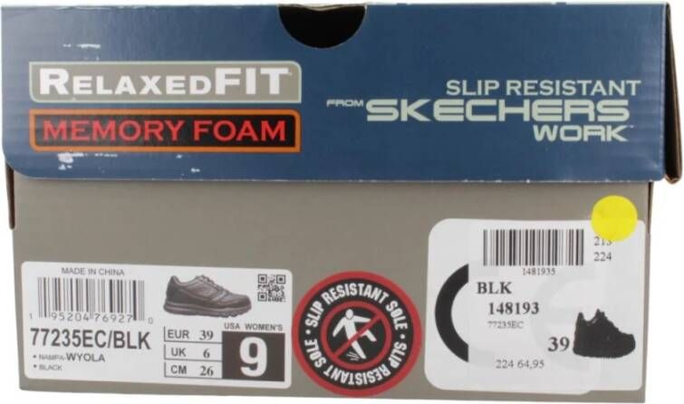 Skechers Antislip Werk Sneaker Black Dames - Foto 4