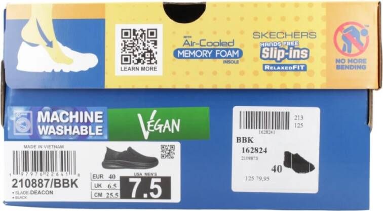 Skechers Slip-Ins RF: Slade Deacon 210887-BBK Mannen Zwart Sneakers - Foto 4