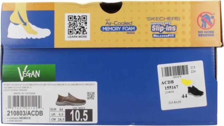 Skechers Casual Sneakers voor Mannen Newick Brown Heren