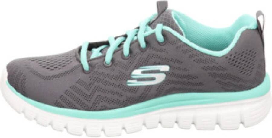 Skechers Casual Veterschoenen in Grijs