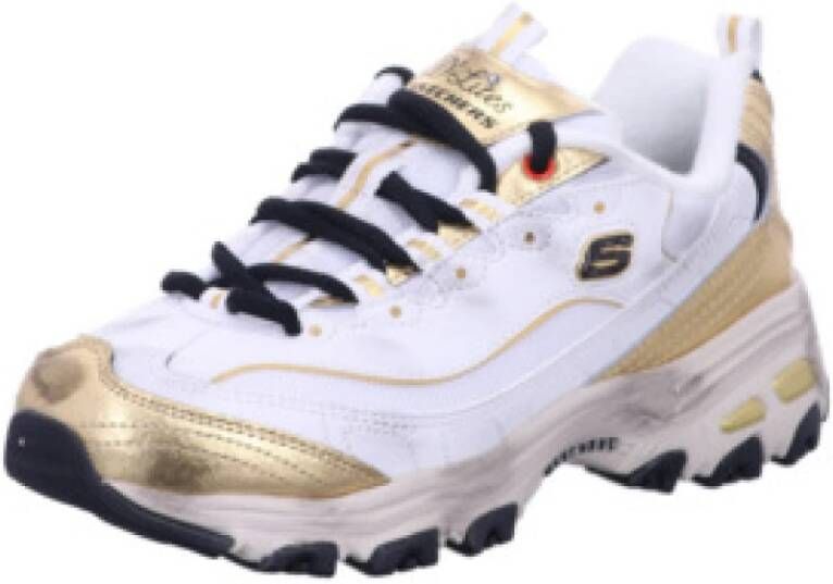 Skechers Casual witte veterschoenen voor dames