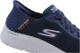 Skechers Slip-ins Go Walk Flex Hands Up Heren Instappers Navy - Thumbnail 12