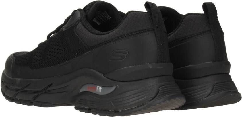 Skechers Comfort Zwarte Textiel Sneaker Black Heren