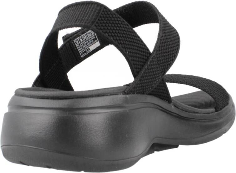 Skechers Comfortabele Platte Sandalen Beige Dames
