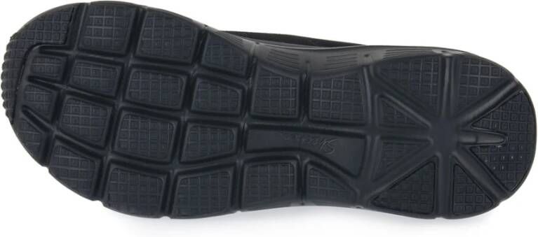Skechers Comfortabele Leren Sneaker voor Dames Zwart Heren