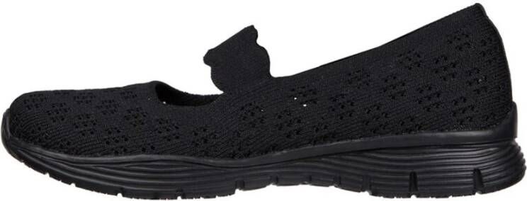 Skechers Comfortabele Mary Jane Stijl Ballerina's Black Dames