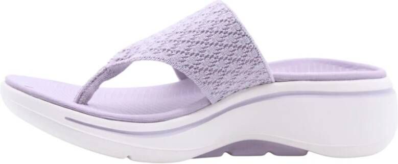 Skechers Comfortabele Teenslipper voor Boban Purple Dames