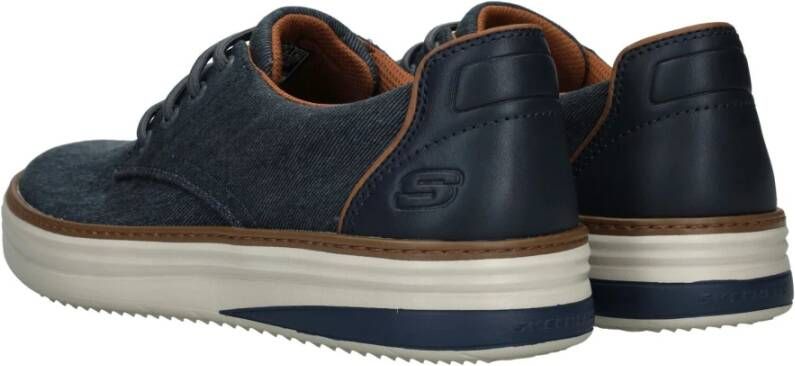 Skechers Comfortabele Vegan Sneaker met Memoryfoam Blue Heren