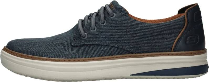 Skechers Comfortabele Vegan Sneaker met Memoryfoam Blue Heren