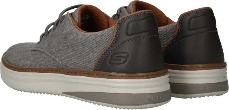 Skechers Comfortabele Vegan Veterschoen Gray Unisex