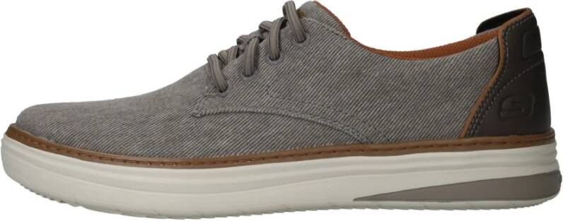 Skechers Comfortabele Vegan Veterschoen Gray Unisex