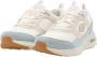 Skechers Beige Leren en Textiele Sneaker met Pastelkleurige Details Beige Dames - Thumbnail 15