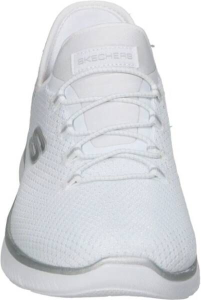 Skechers Mode Sneakers Wit Zilver Vrouwen White Dames - Foto 4